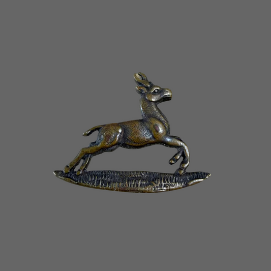Canadian - WWI - Royal Canadian Dragoons (RCD) Officers Collar Badge OSD Finish