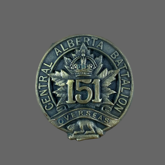 Canadian - WWI - 151st Canadian Infantry Battalion (Central Alberta) Cap Badge