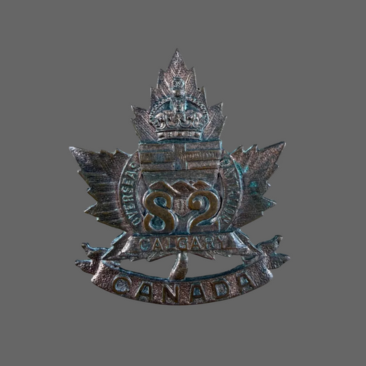 Canadian - WWI - 82nd Canadian Infantry Battalion (Calgary) Cap Badge