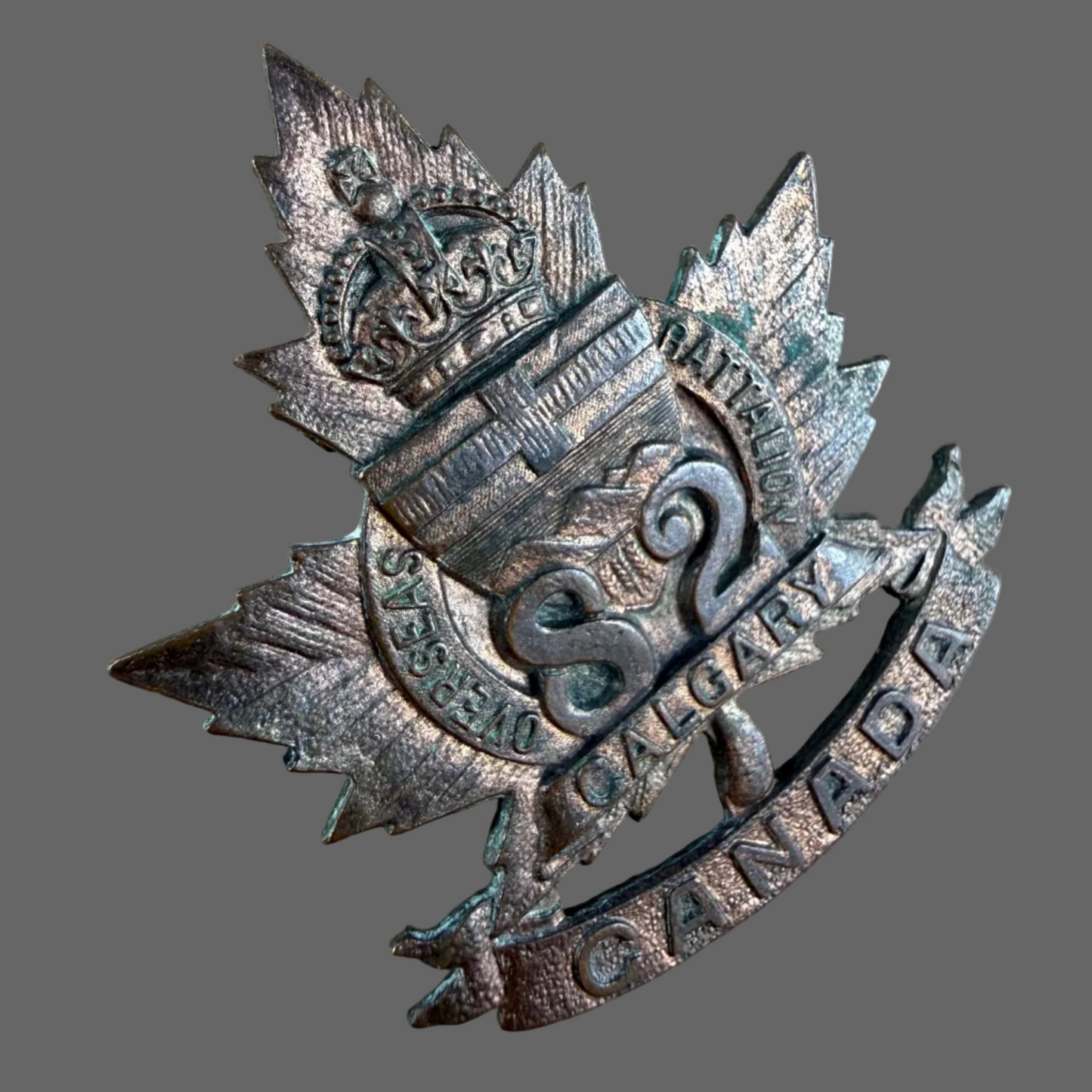 Canadian - WWI - 82nd Canadian Infantry Battalion (Calgary) Cap Badge