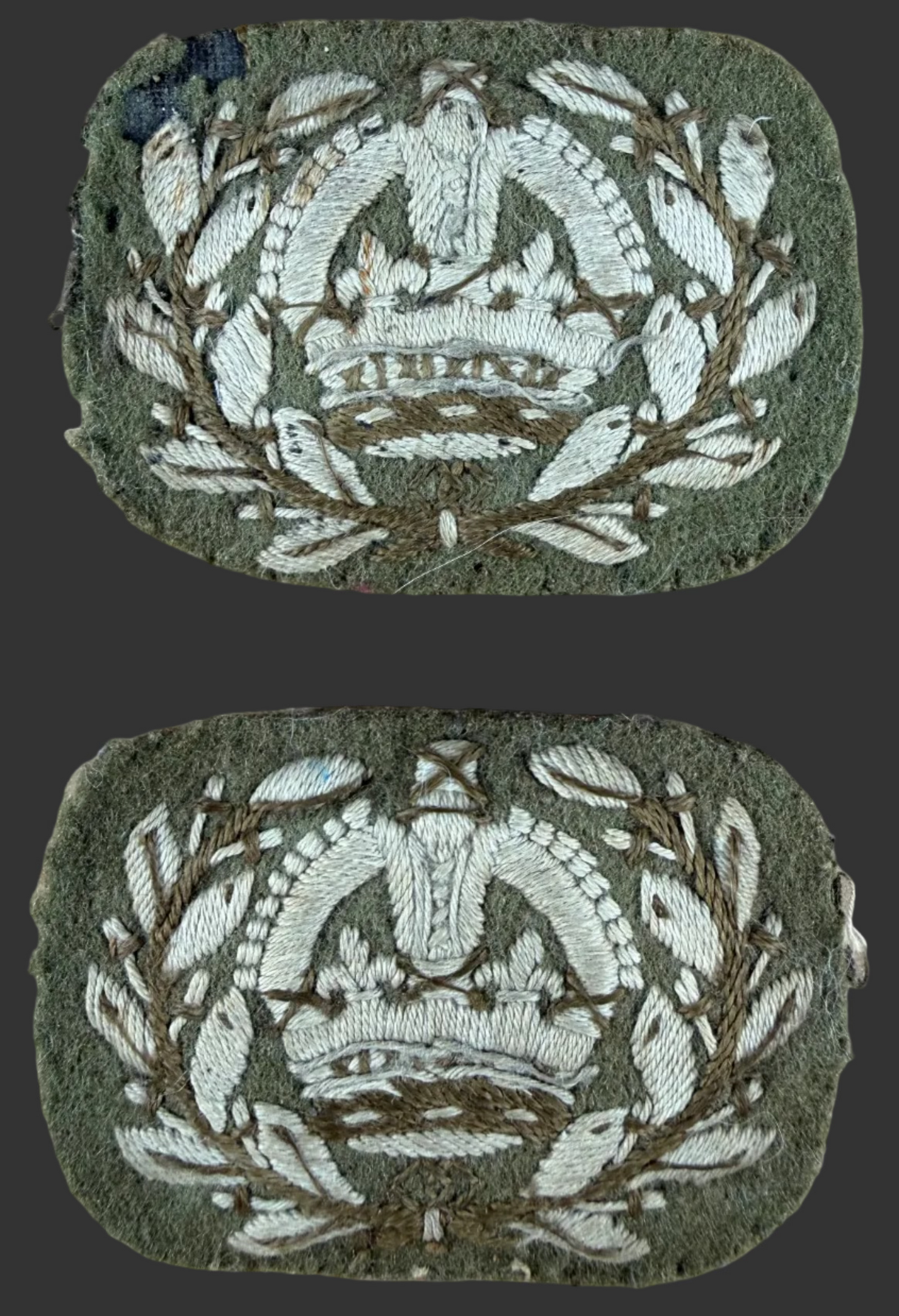 Canadian/British Commonwealth - WWI - Pair of Warrant Officer 2nd Class Sleeve Insignia Badges