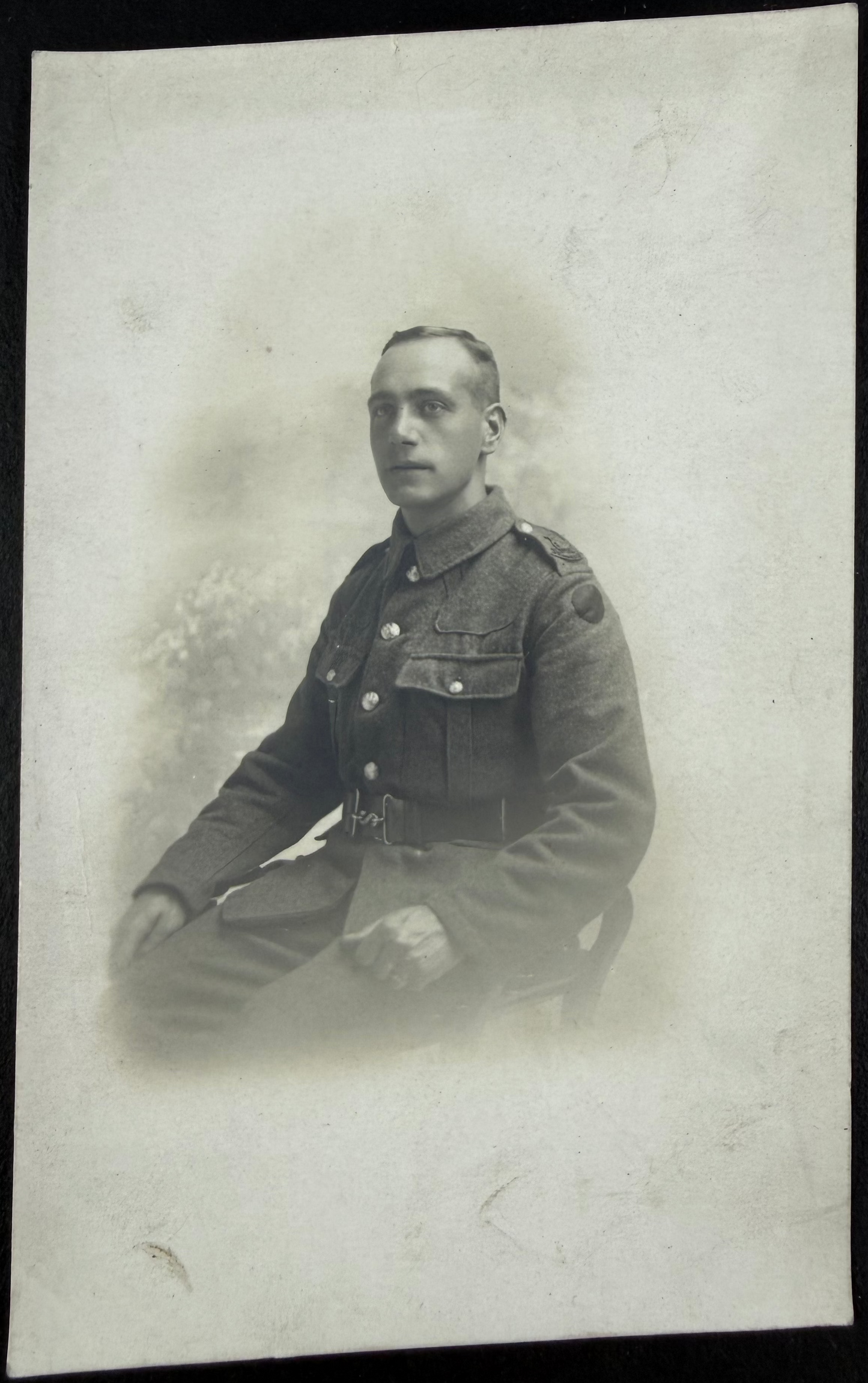 British - WWI - BEF Photo Postcard - 2/8 West Yorkshire Regiment (Leeds Rifles) - 62nd Division