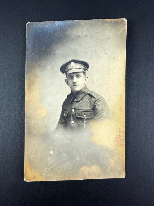 British - WWI - BEF Photo Postcard - Middlesex Regiment - 55th West Lancashire Division