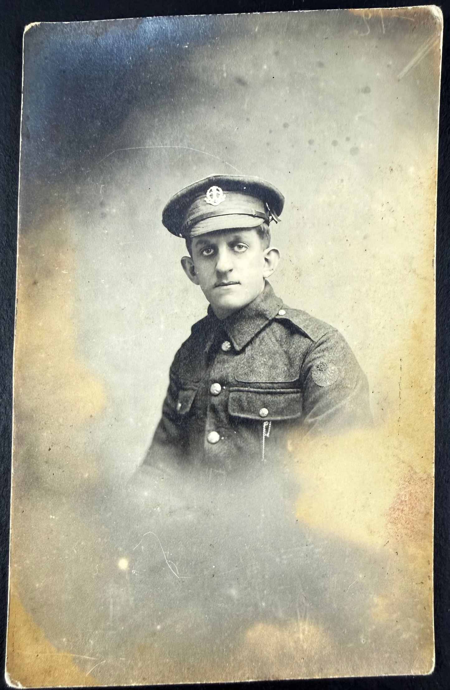 British - WWI - BEF Photo Postcard - Middlesex Regiment - 55th West Lancashire Division