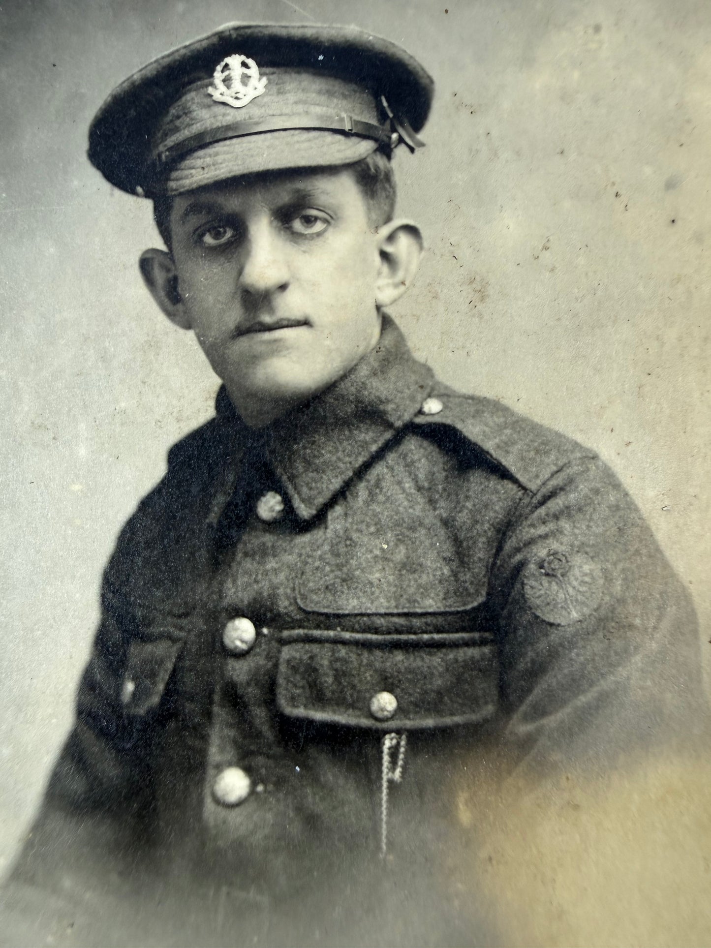 British - WWI - BEF Photo Postcard - Middlesex Regiment - 55th West Lancashire Division