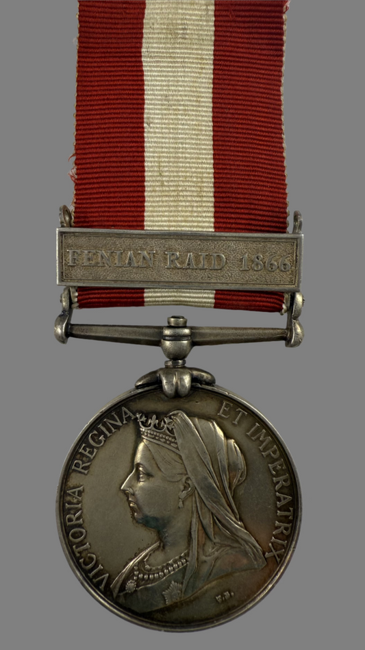 Canada General Service Medal - Fenian Raid 1866 - Perth Rifle Company - Lavergne