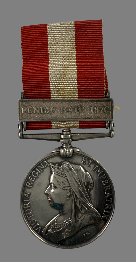 Canada General Service Medal - Fenian Raid 1870 - Ottawa Garrison Artillery - Caldwell