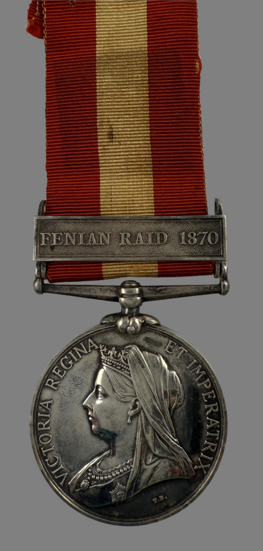 Canada General Service Medal - Fenian Raid 1870 - Cornwall Mounted Patrol - Moore