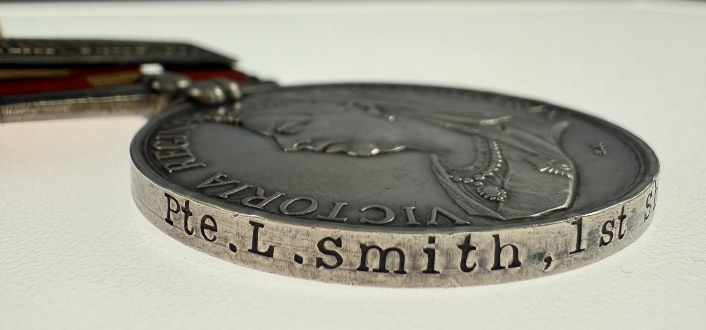 Canada General Service Medal - Fenian Raid 1866 - 1st Sherbrooke Rifle Company - Smith