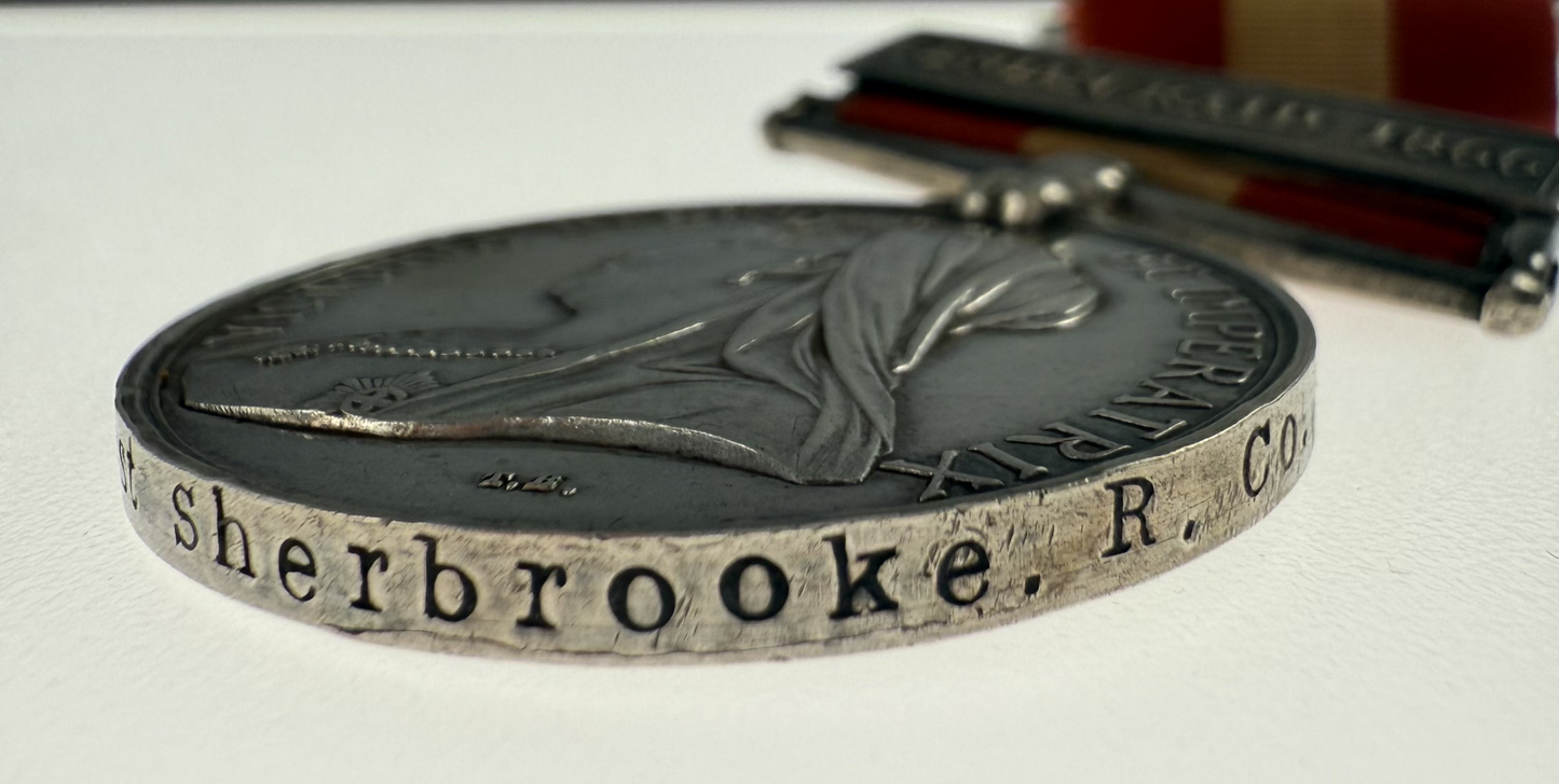 Canada General Service Medal - Fenian Raid 1866 - 1st Sherbrooke Rifle Company - Smith