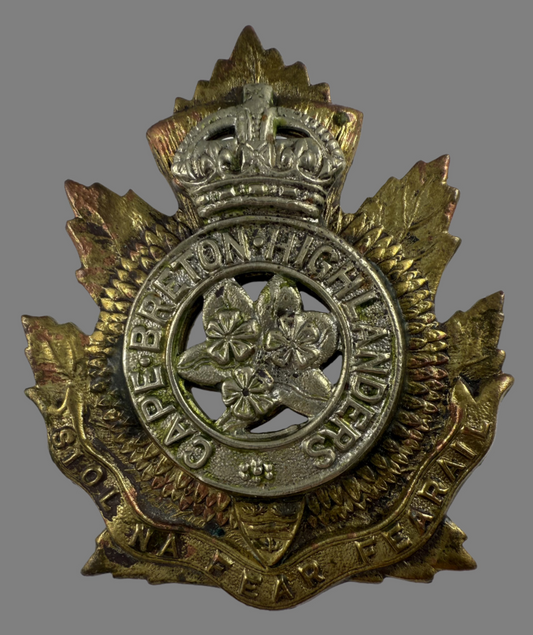 WWII - Cape Breton Highlanders Glengarry Badge