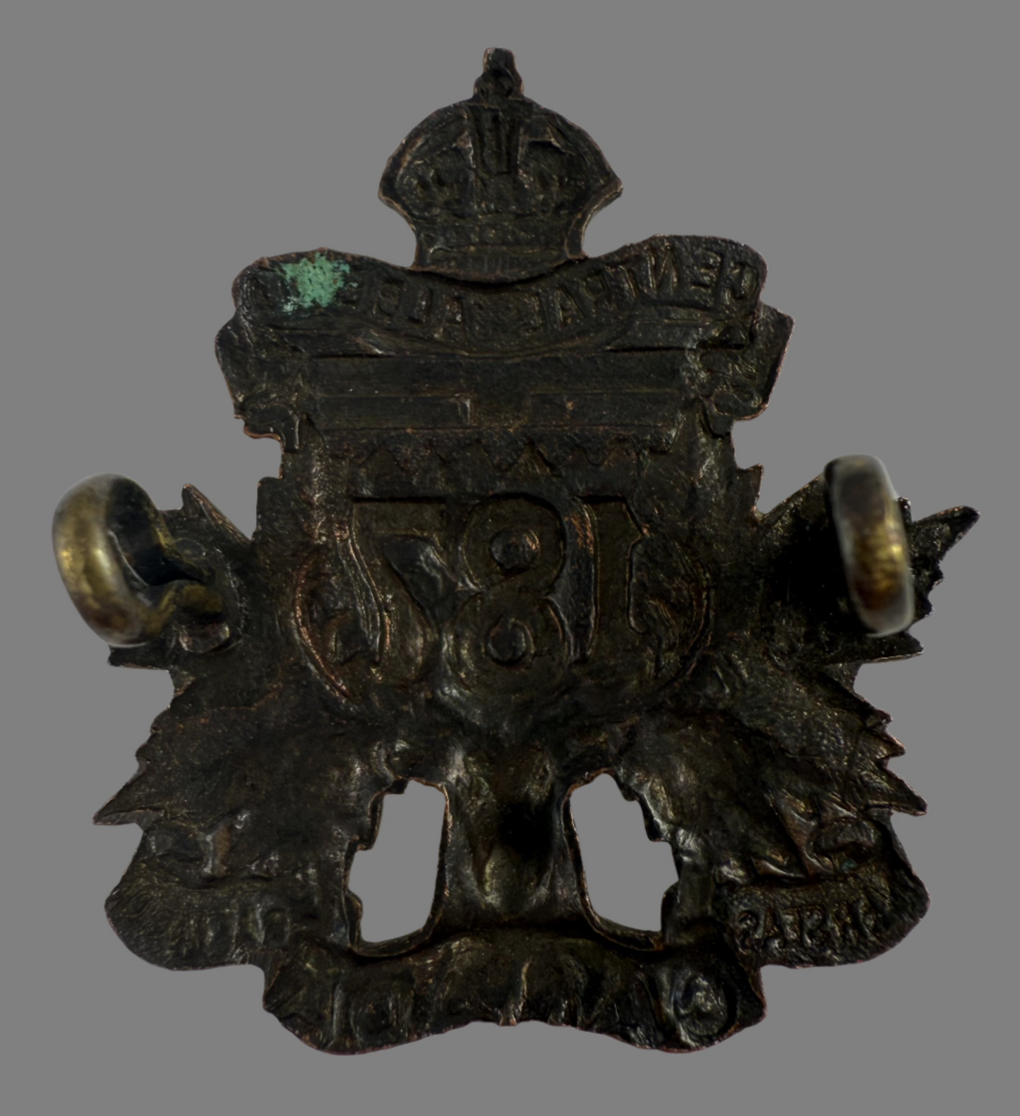 WWI - 187th Canadian Infantry Battalion (Central Alberta) Collar Badge