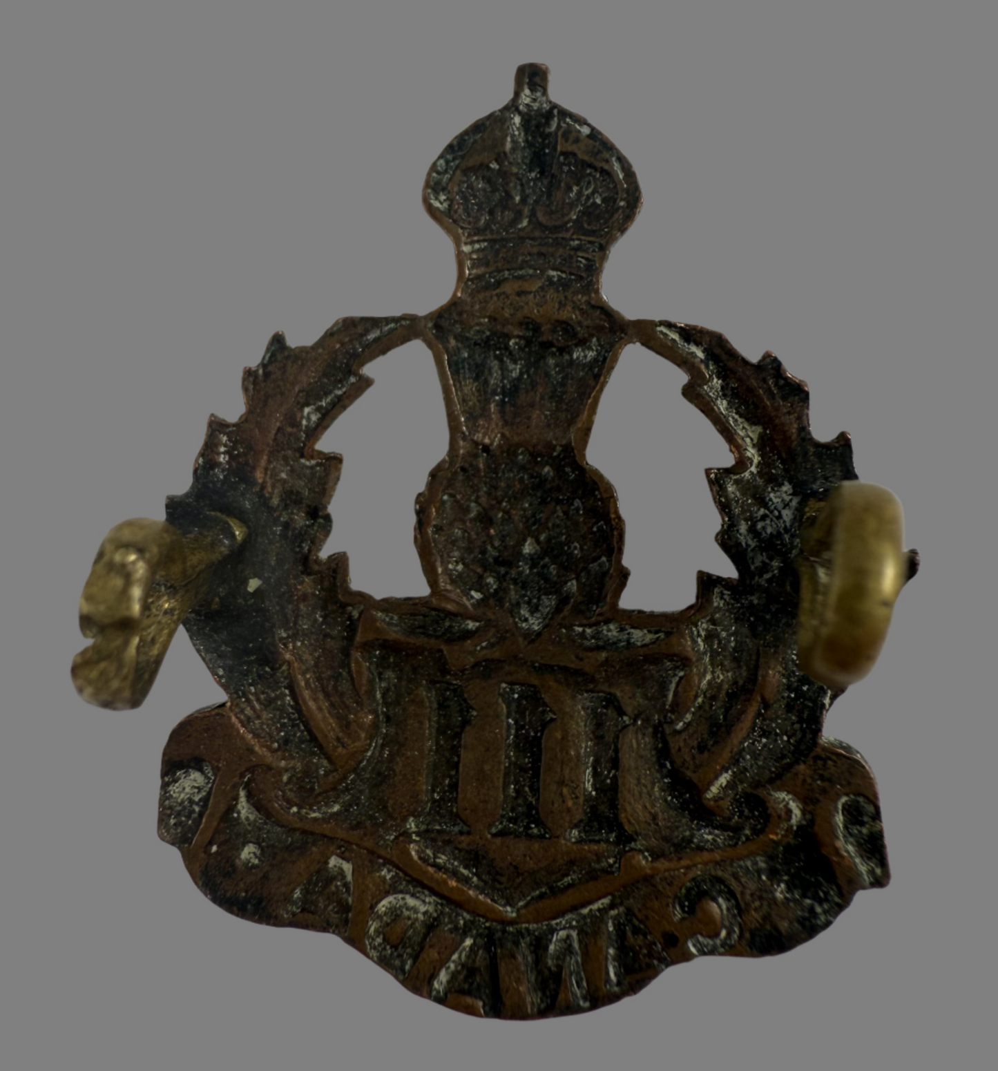 WWI - 111th Canadian Infantry Battalion (South Waterloo) Collar Badge