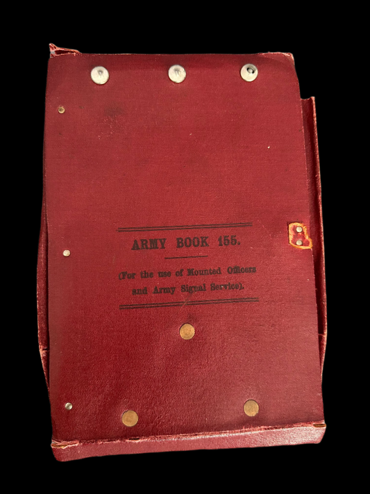 WWI Officer’s Message Book- Army Book 155