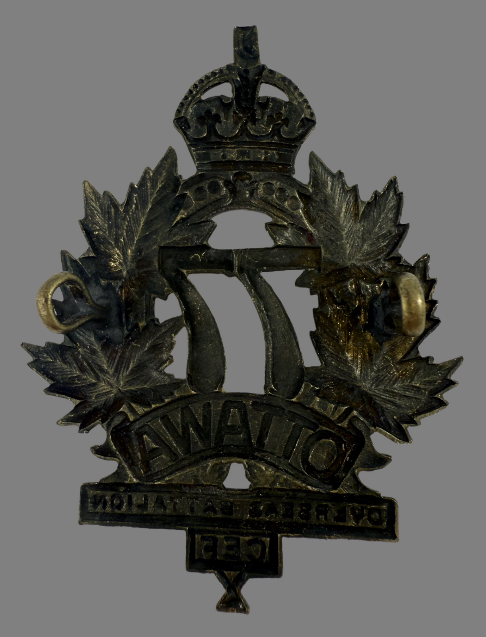 Falanex Cap WWI - 77th Canadian Infantry Battalion (Ottawa) Cap Badge – Phalanx ...