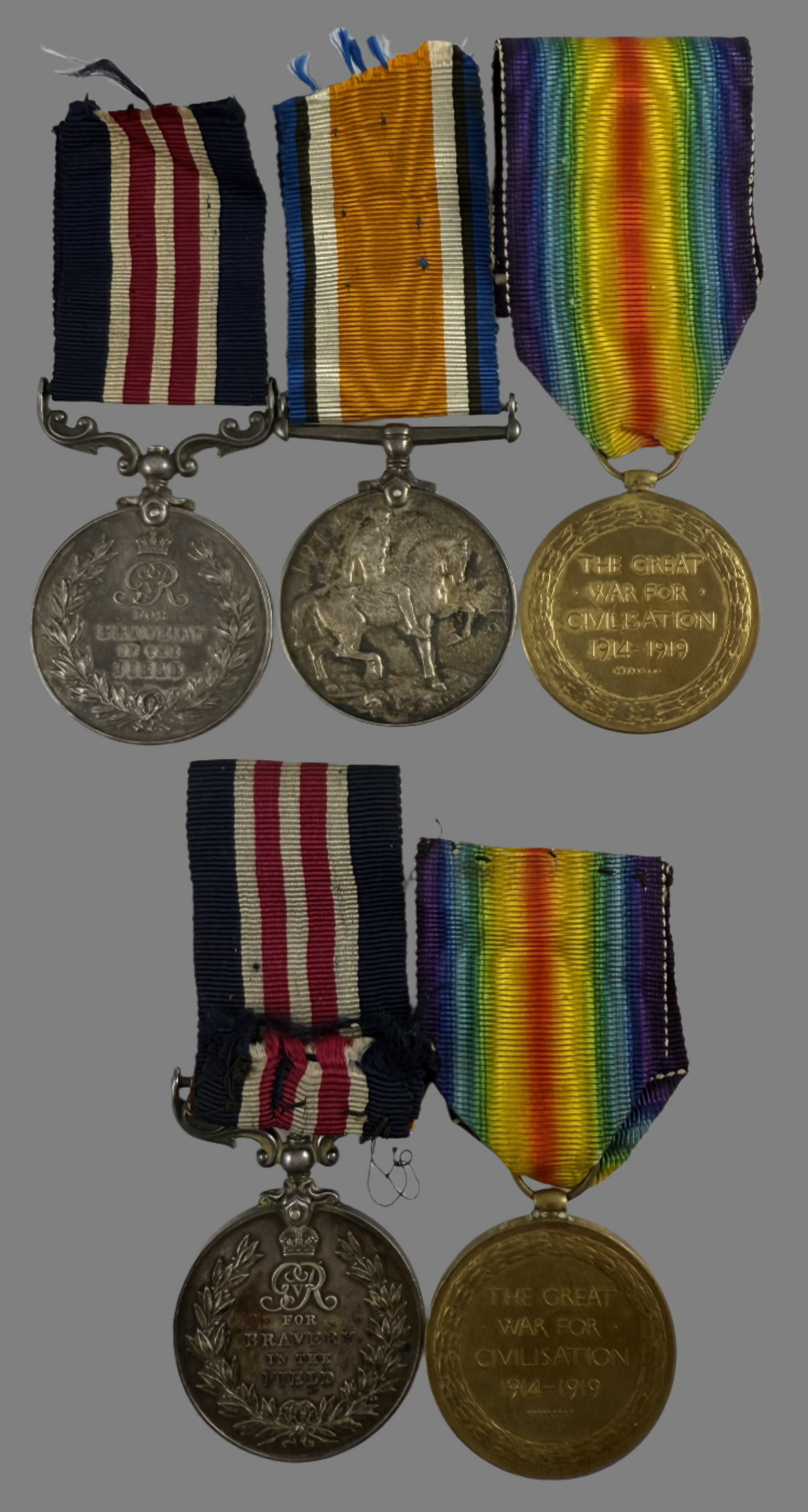 WWI Family Group (Brothers) - Both Awarded Military Medal 44th Battalion / C.A.M.C - Butler
