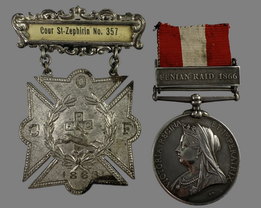 Canada General Service Medal - Fenian Raid 1866 - Fortin - Quebec Cavalry