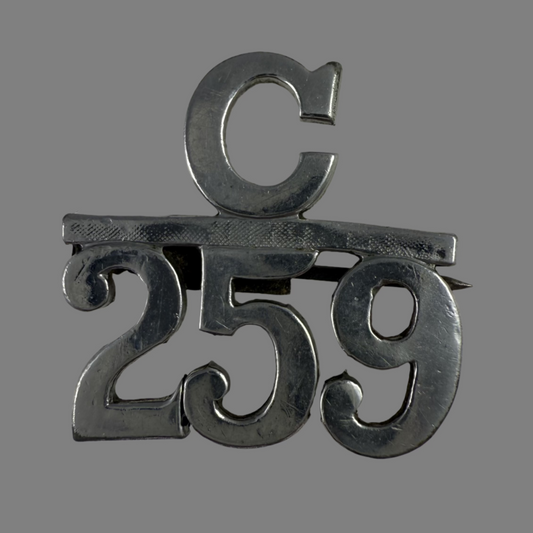 Canadian WWI - 259th Battalion Siberian Expeditionary Force Officer Collar Badge