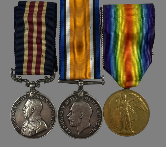 Military Medal and WWI Pair to 2nd Brigade Canadian Field Artillery  - Bell