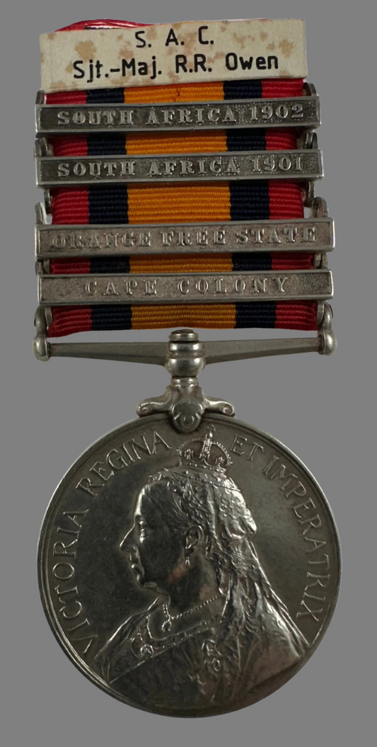 Queen's South Africa Medal to Canadian in the South African Constabulary - Owen - NWMP