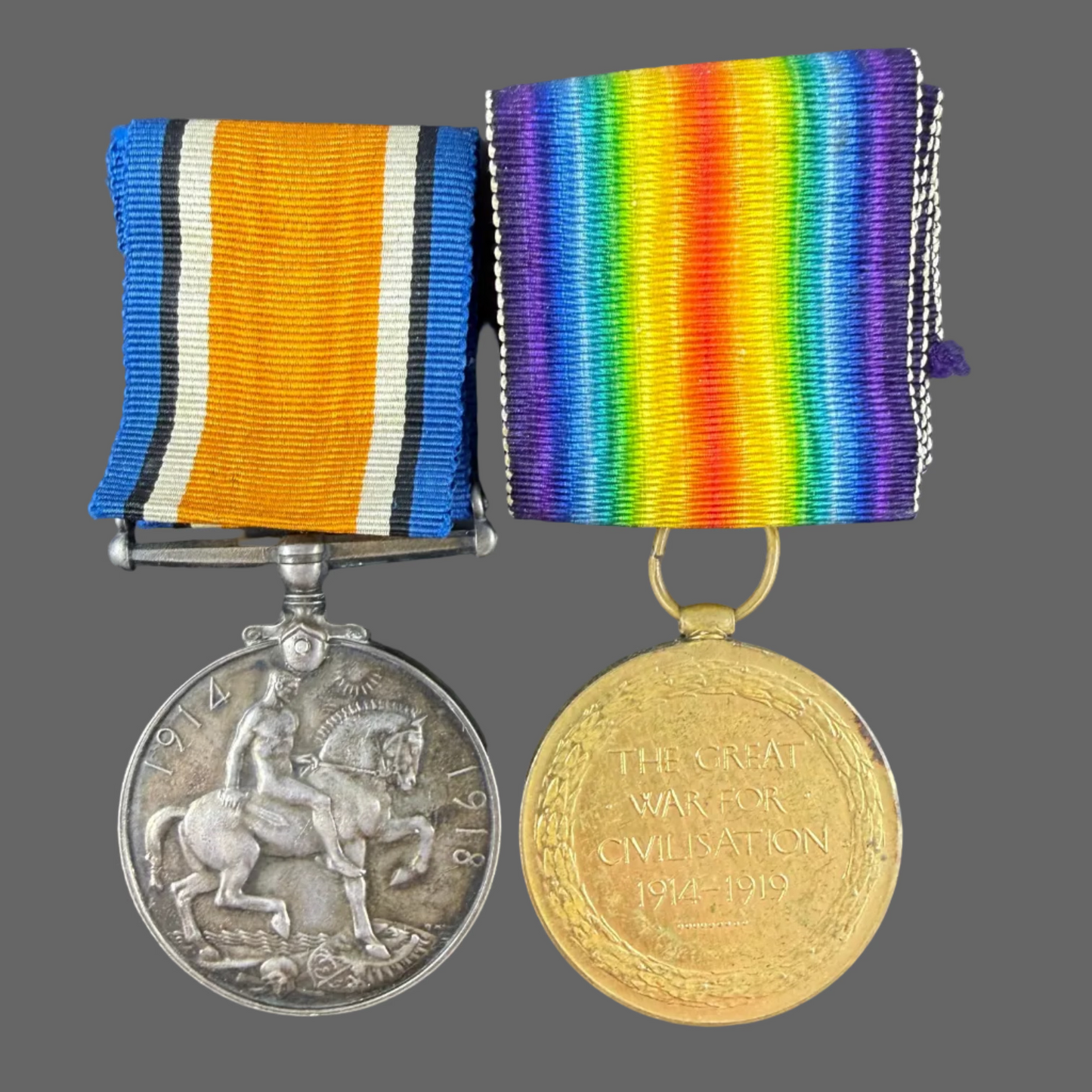 Canadian - WWI - Medal Pair to 13th Canadian Infantry Battalion (Royal Highlanders of Canada) - Hutt