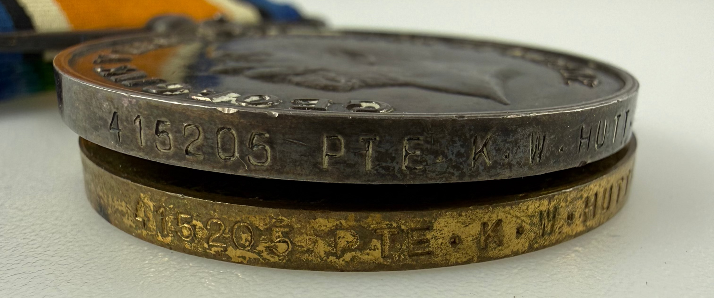 Canadian - WWI - Medal Pair to 13th Canadian Infantry Battalion (Royal Highlanders of Canada) - Hutt