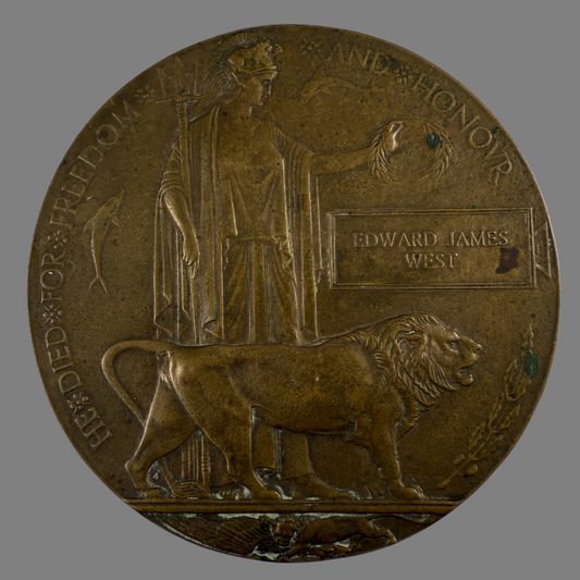 WWI Memorial Plaque - West - 1st Battalion (Hertfordshire Regiment)