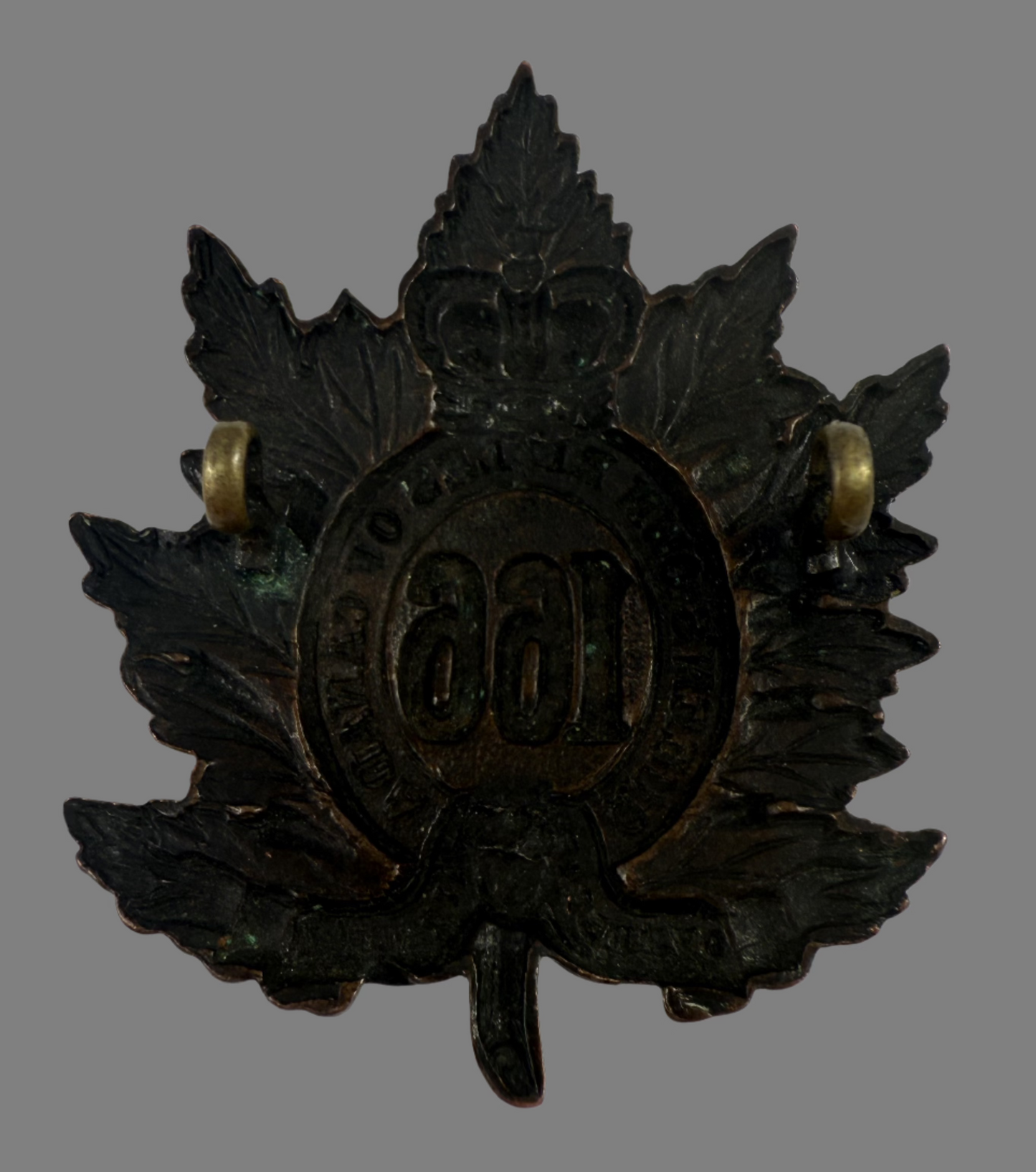 Canadian WWI - 166th Infantry Battalion (Queen's Own Rifles of Canada) Cap Badge