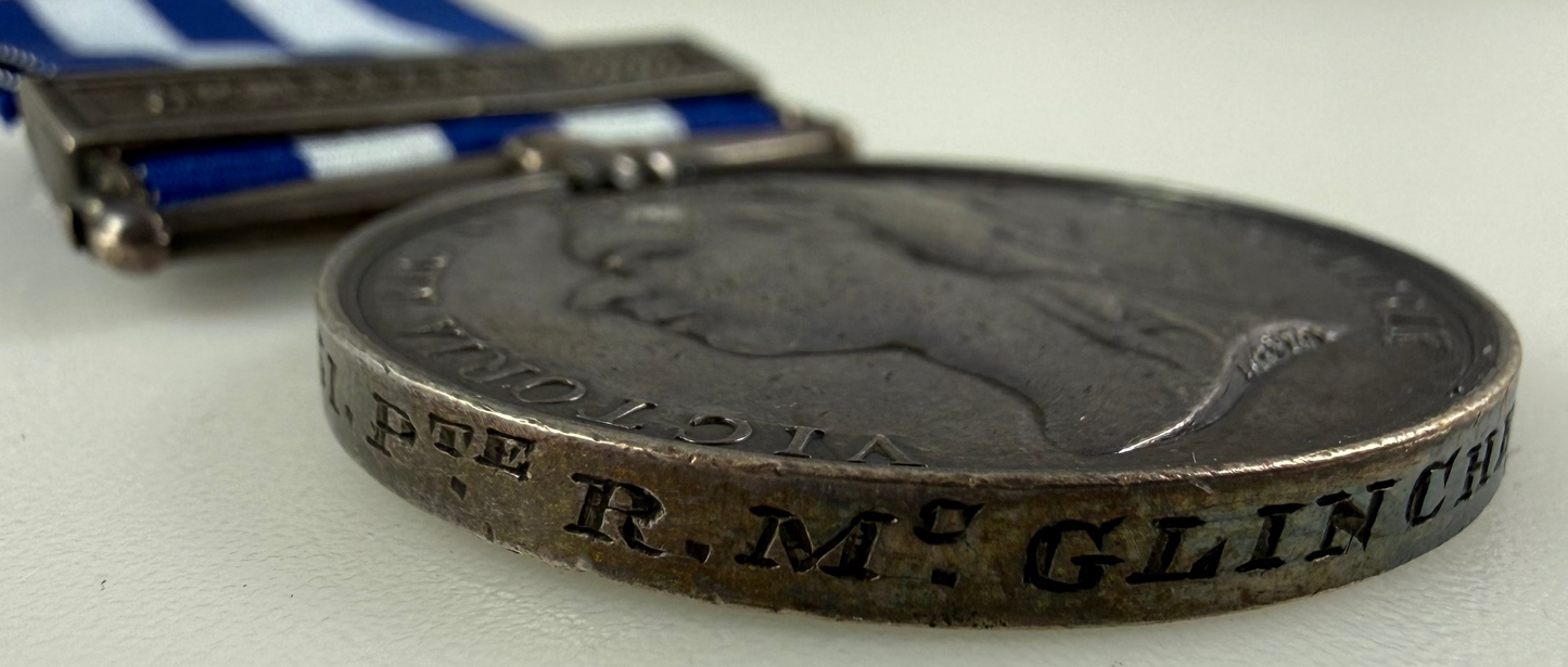 British - Pre-WWI - Egypt and Sudan Medal - King's Own Scottish Borderers - McGlinchey