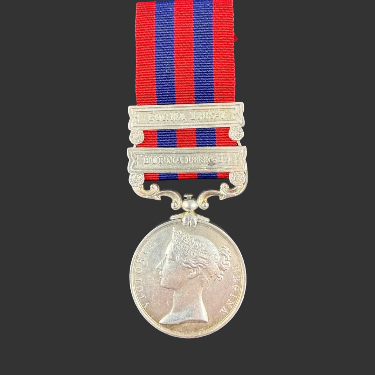 British - Pre-WWI - India General Service Medal 1854 - Queen's Royal West Surrey Regiment - Boulton