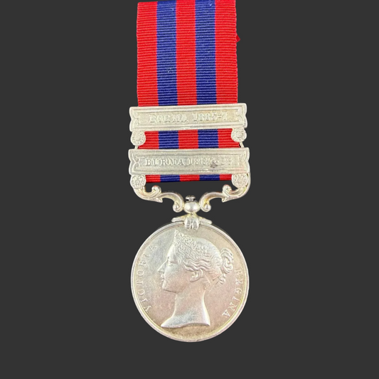 British - Pre-WWI - India General Service Medal 1854 - Queen's Royal West Surrey Regiment - Boulton