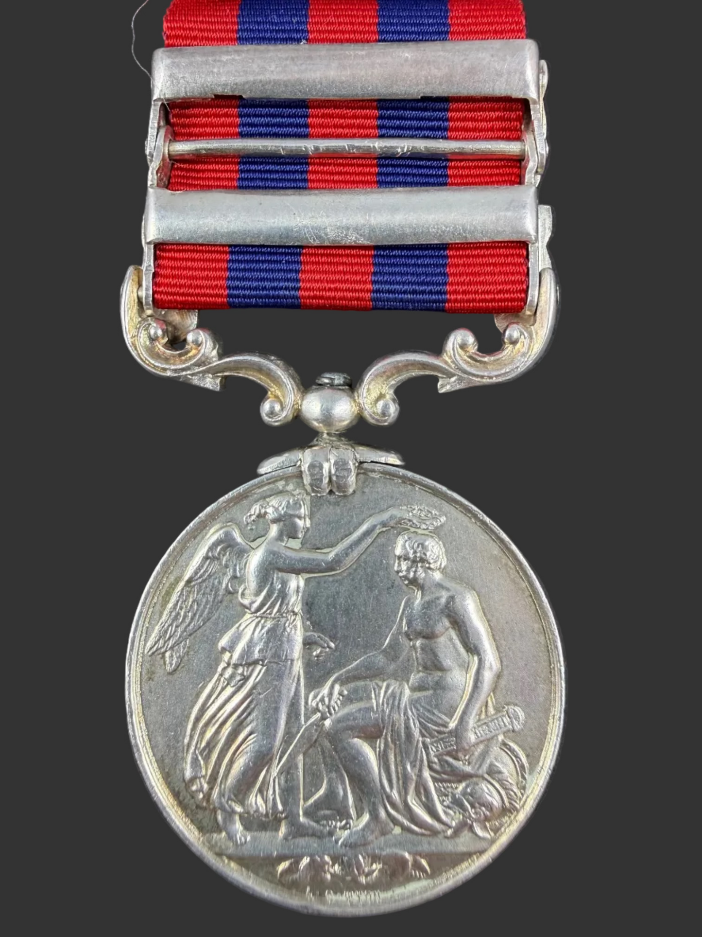 British - Pre-WWI - India General Service Medal 1854 - Queen's Royal West Surrey Regiment - Boulton