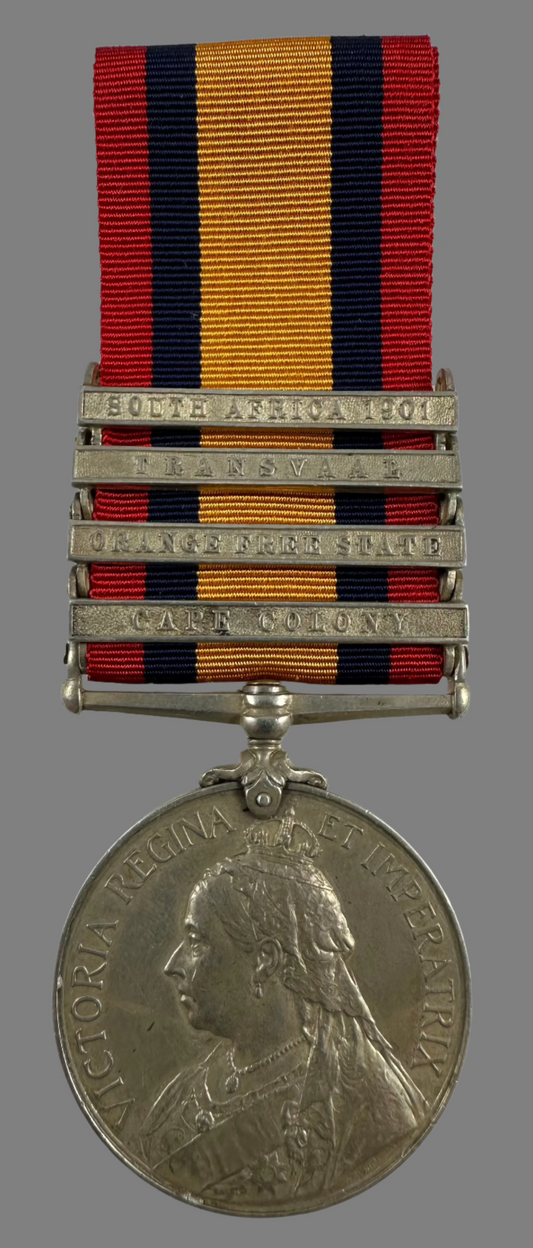Queen's South Africa Medal to Canadian in the South African Constabulary - MacLean