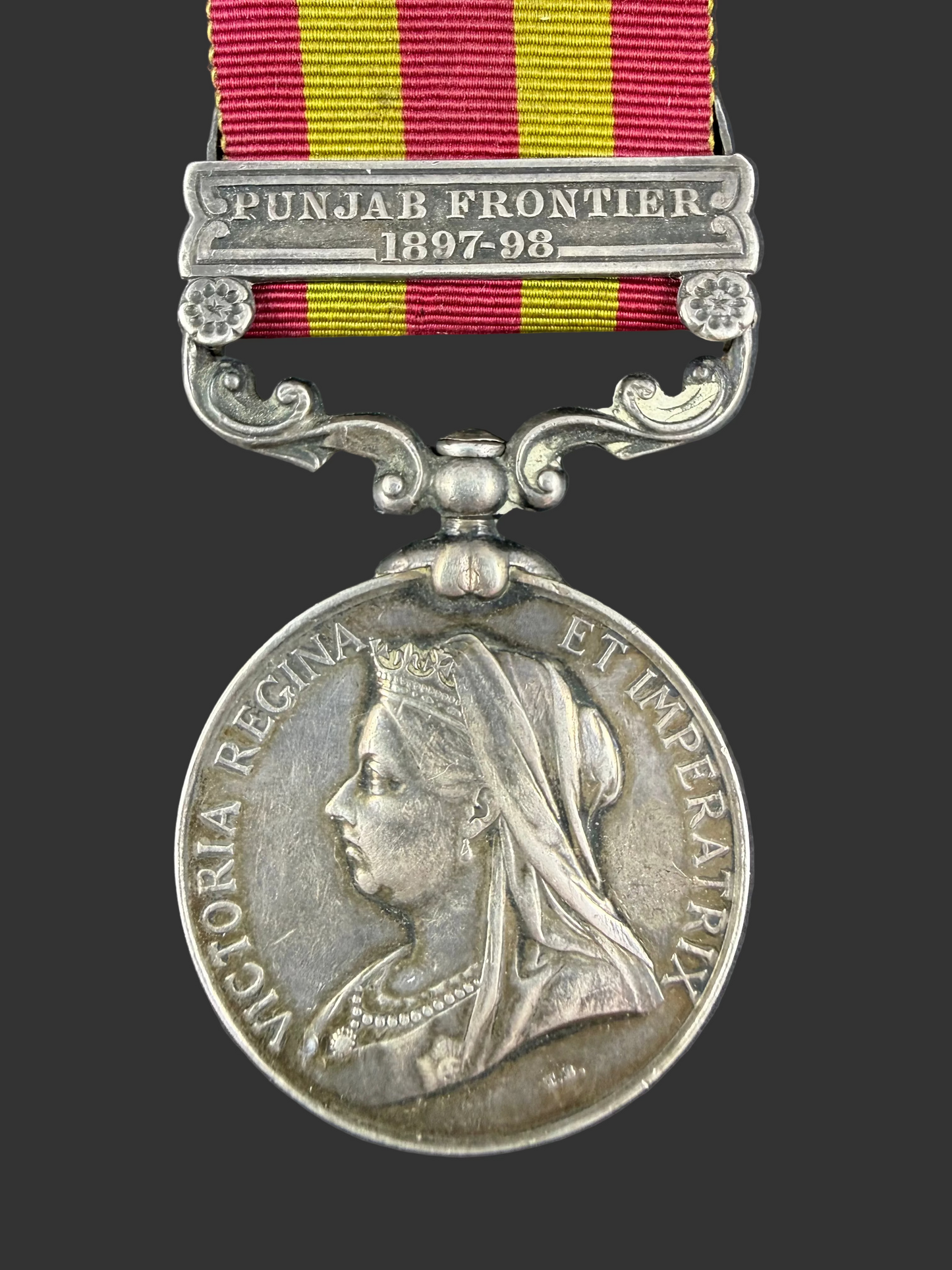 British - Pre-WWI -  India Medal 1895 - Middlesex Regiment - Stocks