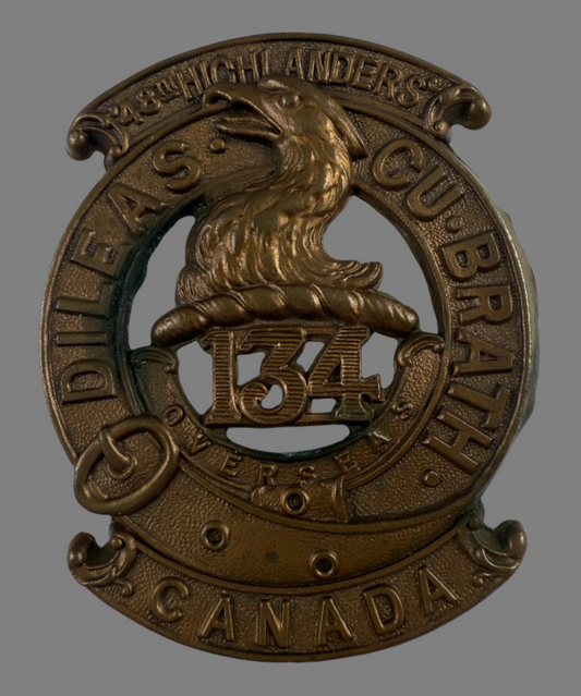 Canadian WWI - 134th Infantry Battalion (48th Highlanders) Glengarry Badge