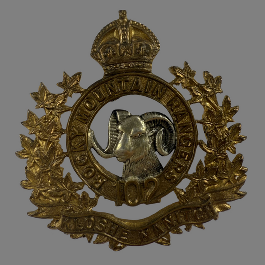 Canadian Pre-WWI - 102nd Rocky Mountain Rangers Cap Badge
