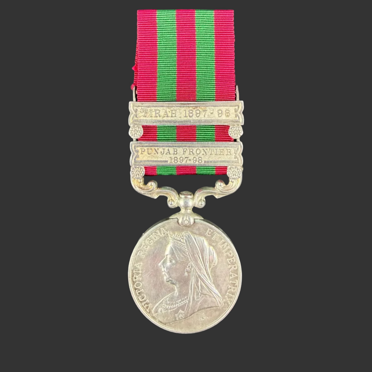 British - Pre-WWI - India Medal 1895 - Royal Inniskilling Fusiliers - Wylie