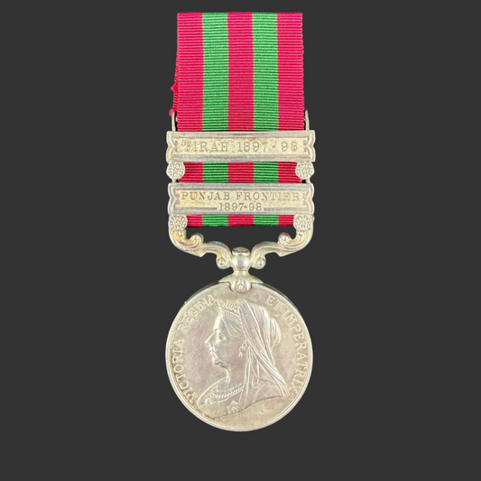British - Pre-WWI - India Medal 1895 - Royal Inniskilling Fusiliers - Wylie
