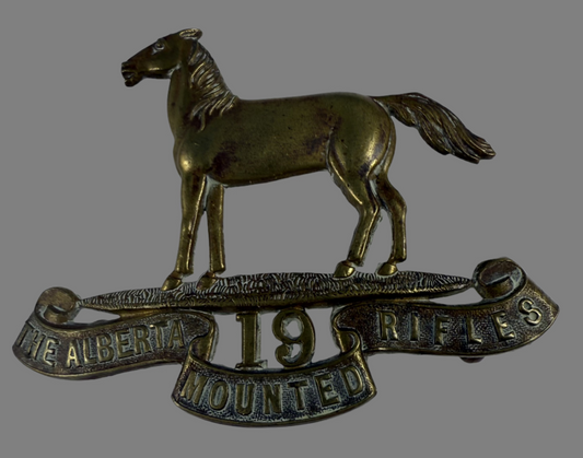 Canadian Pre-WWI - 19th Alberta Mounted Rifles Cap Badge