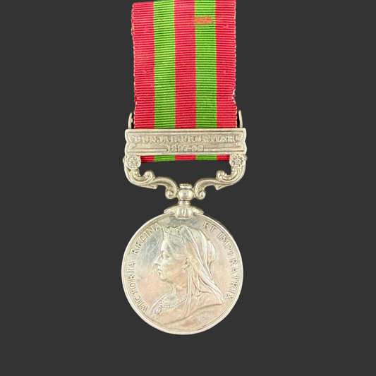 British - Pre-WWI - India Medal 1895 - Royal Inniskilling Fusiliers - Corey - Wounded