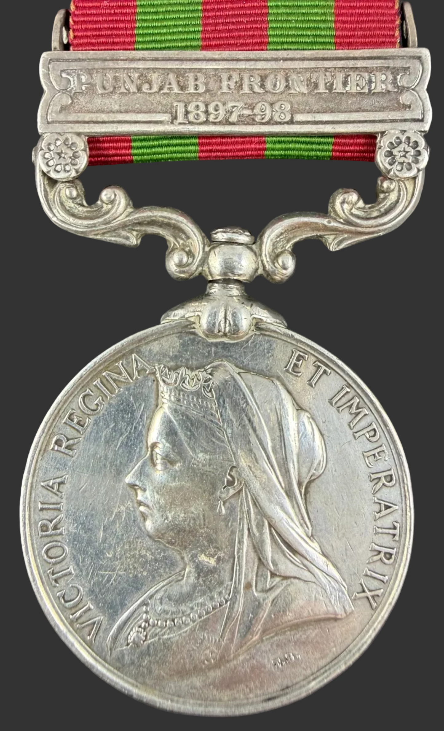 British - Pre-WWI - India Medal 1895 - Royal Inniskilling Fusiliers - Corey - Wounded