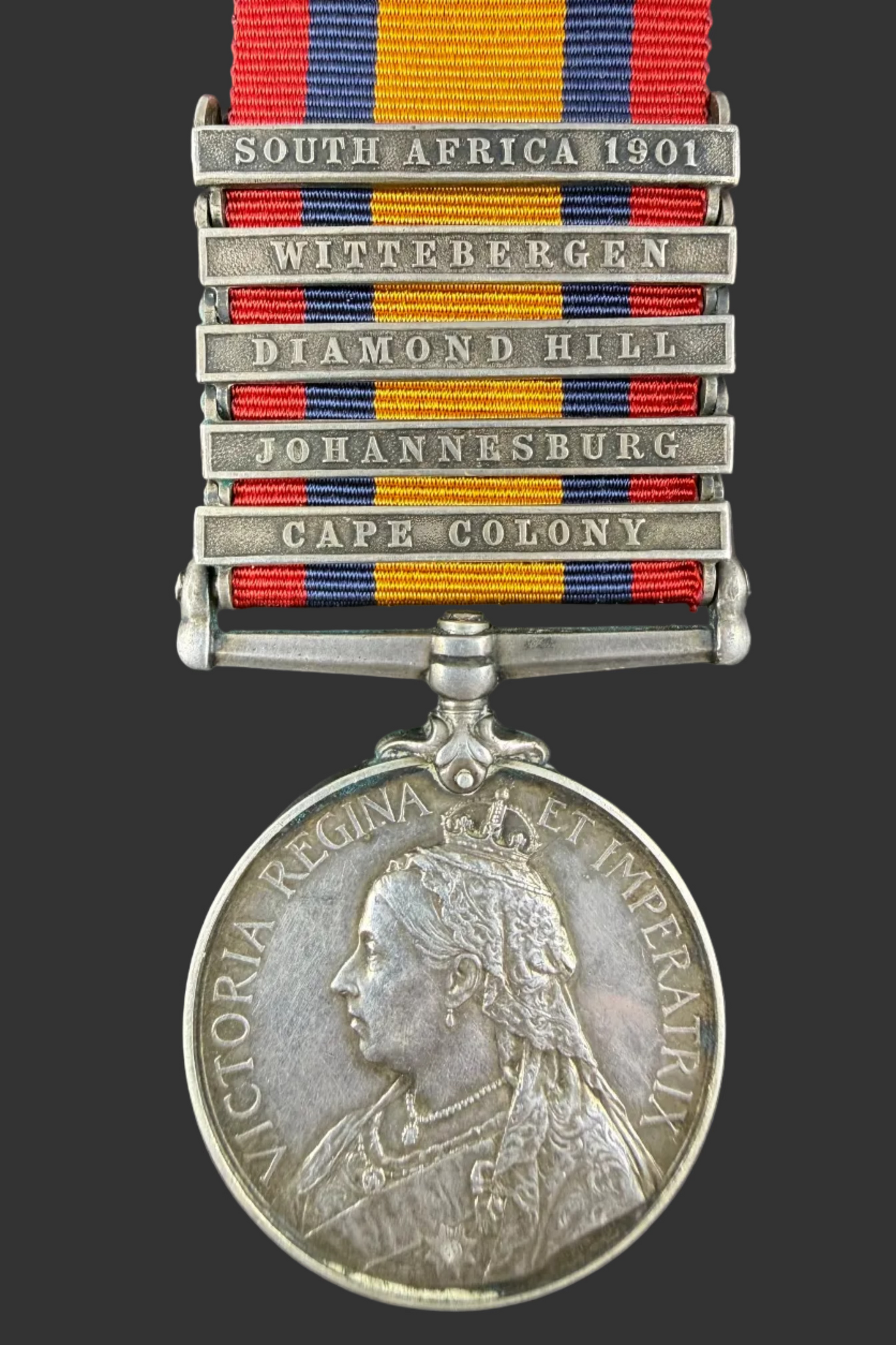 British - Pre-WWI - Queen's South Africa Medal - Cameron Highlanders - Stewart