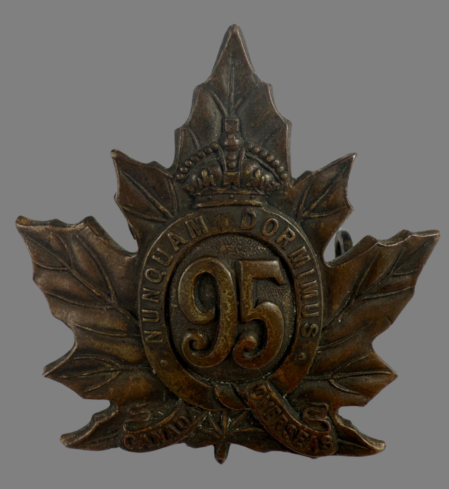 Canadian WWI - 95th Infantry Battalion Cap Badge