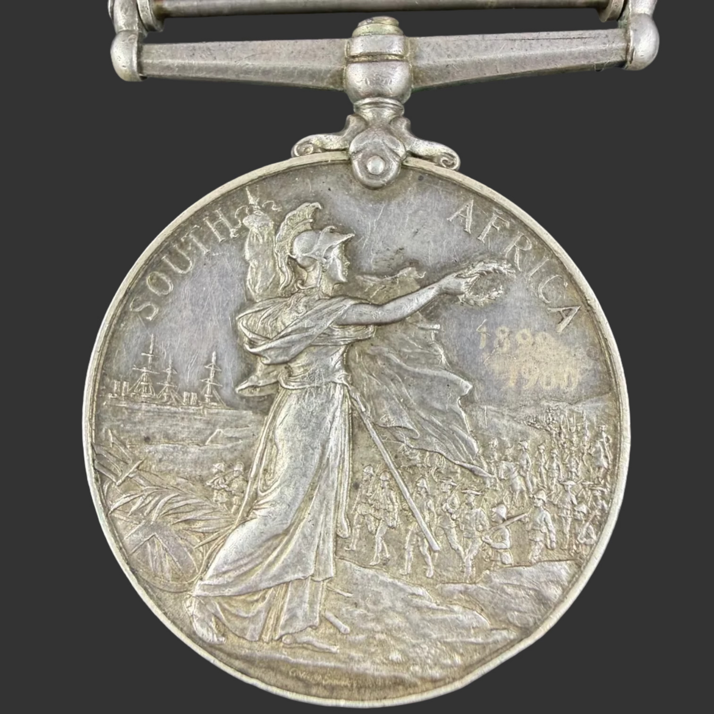 British - Pre-WWI - Queen's South Africa Medal - Loyal North Lancashire Regiment - Pickup