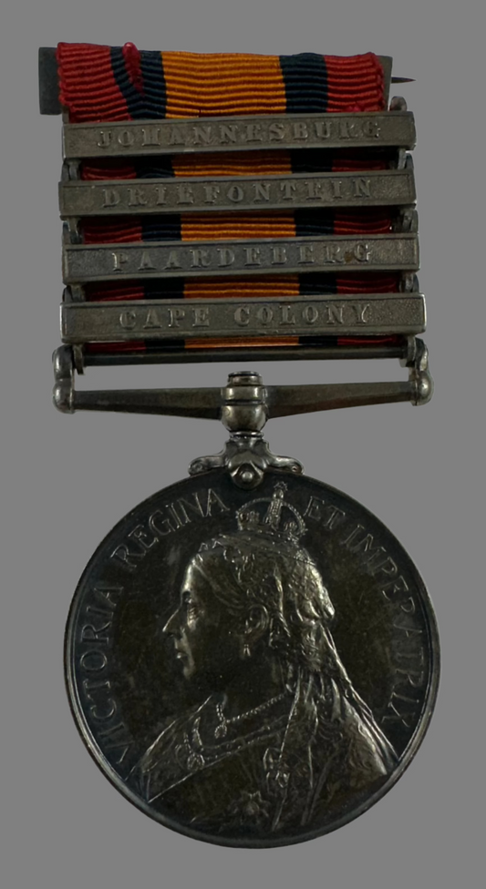 Queen's South Africa Medal to Royal Canadian Regiment - Lamothe - Football Player