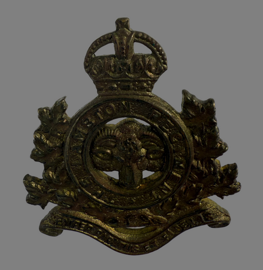 Post WWI - Canadian Militia - Lambton Regiment Collar Badge