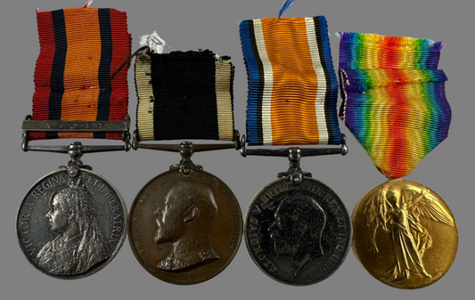 Boer War / WWI Medal Group to St John Ambulance Brigade / Royal Navy - Holt