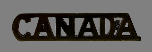 WWI  - C.E.F Canada Shoulder Title
