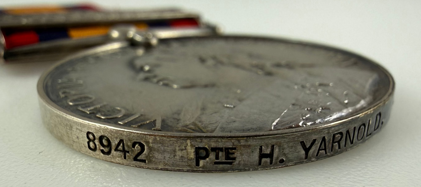 British - Pre-WWI - Queen's South Africa Medal - Royal Fusiliers - Yarnold