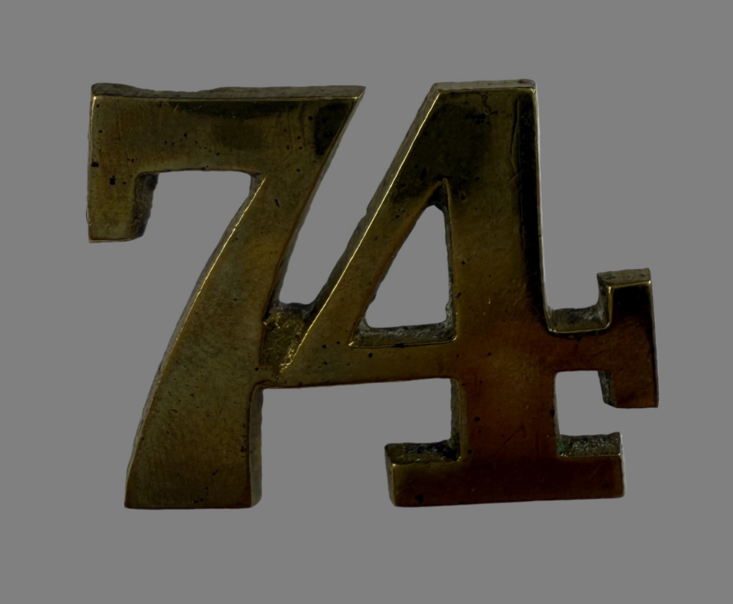 Canadian Pre-WWI - 74th Battalion of Infantry Cap Numeral (New Brunswick)